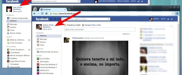 Cómo abrir dos cuentas de Facebook sin cerrar sesión en una de ellas