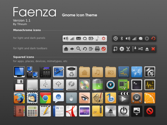 Iconos Faenza ubuntu 11.10