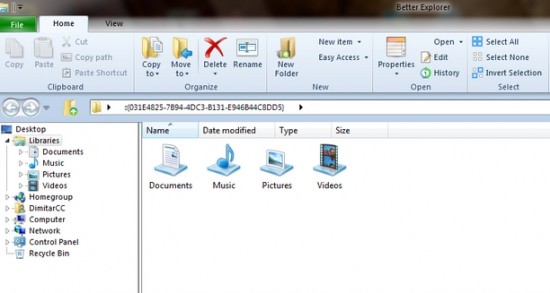 cinta de windows 8 en windows 7