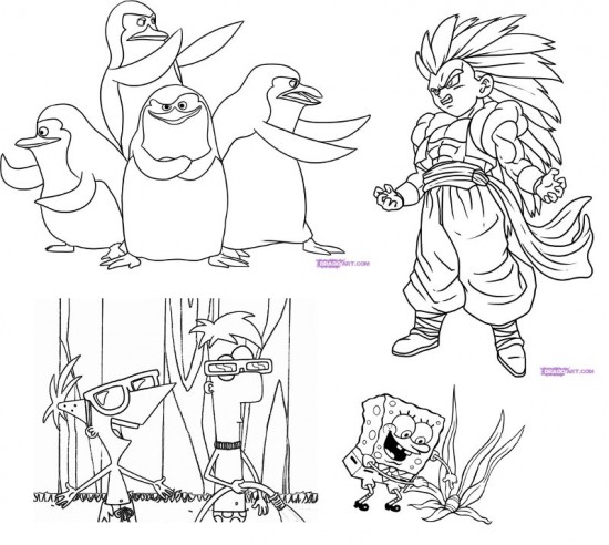 dibujos animados para colorear dibujos animados para colorear