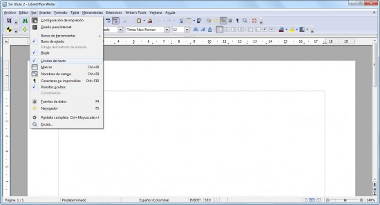 LibreOffice reglas