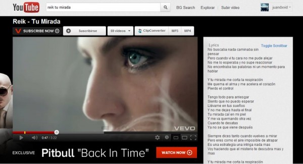 lyrics youtube
