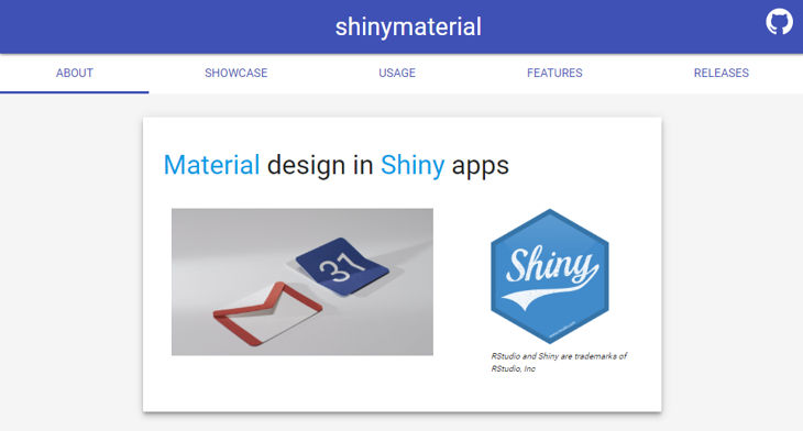 material design r shiny app